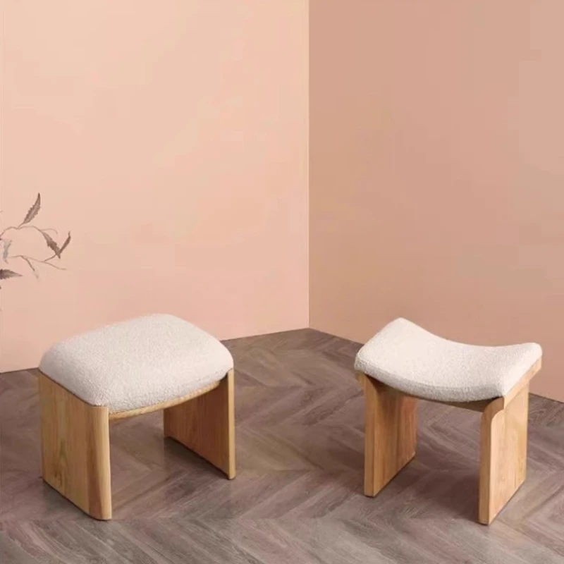 

Nordic Ash Solid Wood Stool Stool Sherbet Creative Backless Lounge Comfortable Bench Hermoso Y Duradero Dining Room Furniture