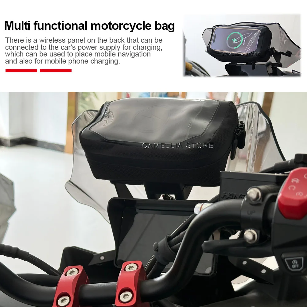 for Kawasaki z900/z650 Motorcycle Navigation Package Wireless Charging Waterproof Motorcycle Handlebar Bag