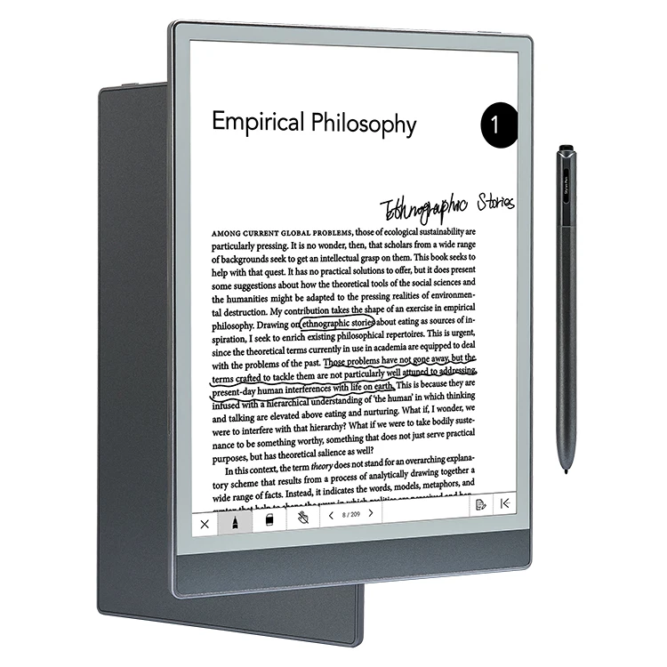 Adjustable Warm And Cool Light Remarkable 10.3 Ereader 4+64GB E-ink Tablet With Stylus