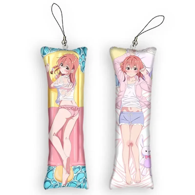 

Anime Keychain Rent A Girlfriend Sakurasawa Sumi Mini Dakimakura Pendant 2 Side Hanging Ornament Cute Small Pillow Pendants