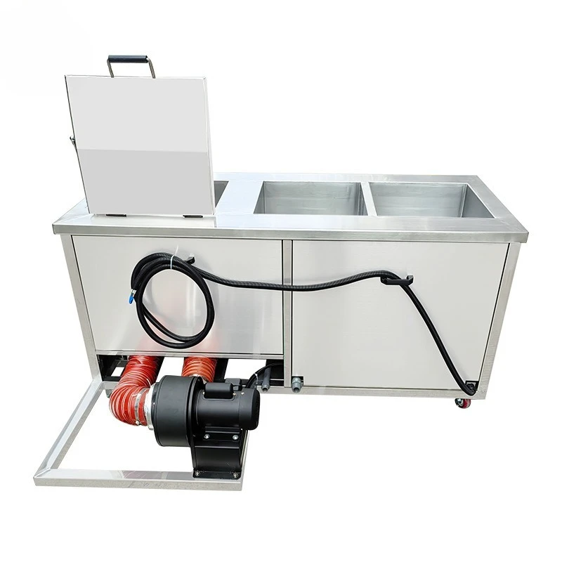 Industrial ultrasonic cleaning machine Large capacity and high power belt drying and rinsing ultrasonic cleaning machine