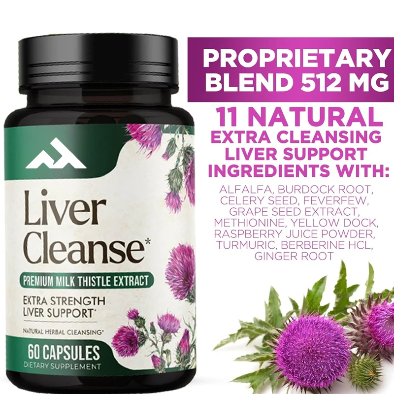 Liver Cleansing, Detoxification, and Repair Formula - Herbal Liver Support Supplement To Promote Liver Health -60 Capsules