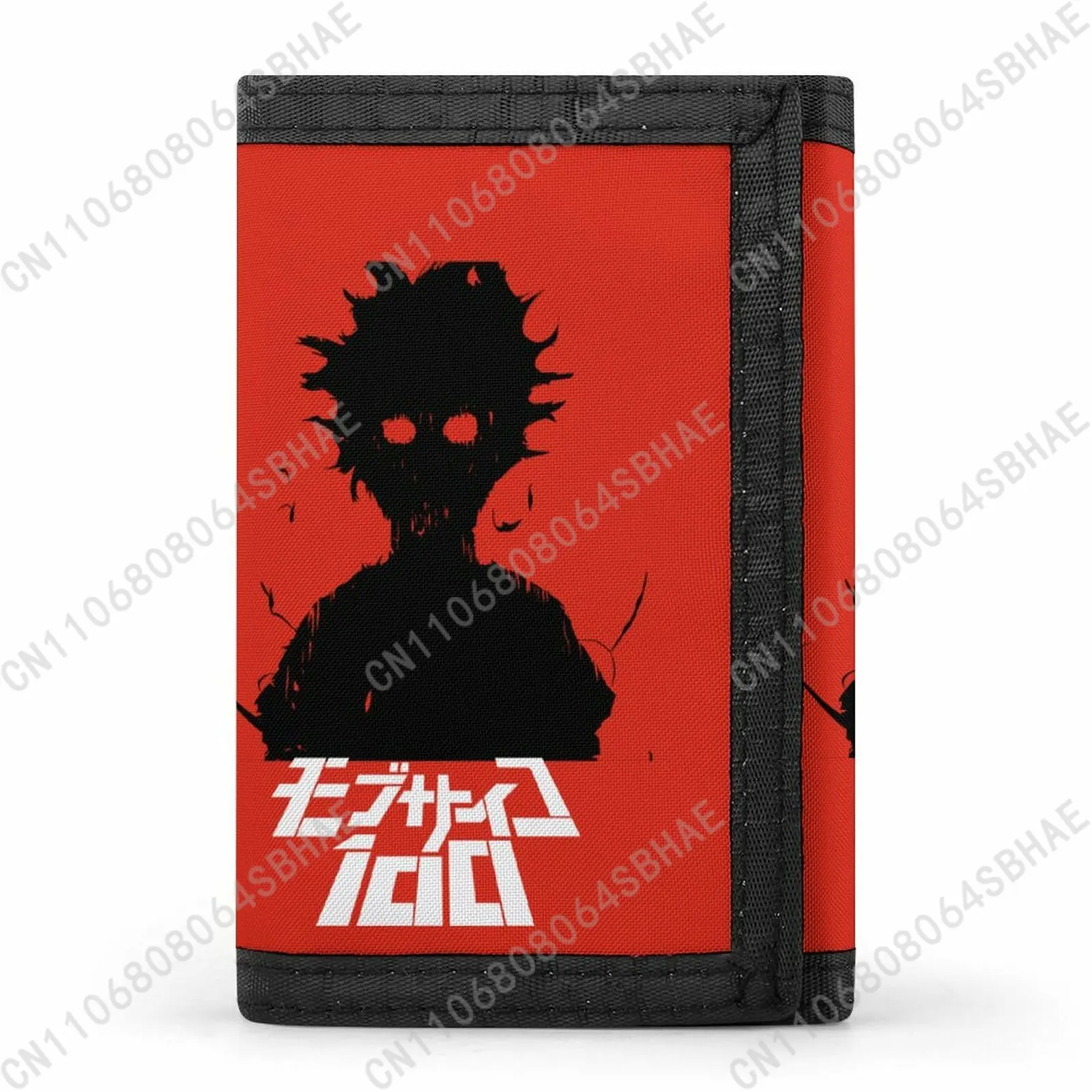 

Mob Psycho 100 Trendy Tri Fold Wallet Teenage Girls Boys Slim 3 Fold Card Personalized Pattern Purse for School Daily Use