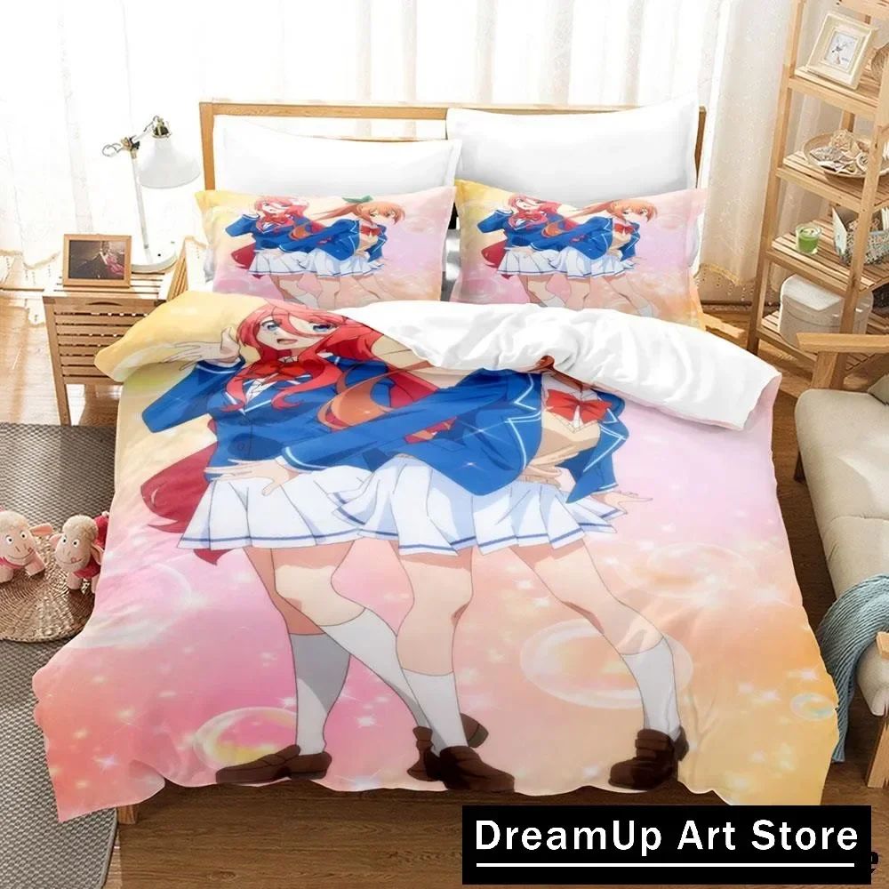 The Fruit of Evolution Bedding Set Cartoon Anime three-piece set Adult Kid Bedroom Duvetcover Sets 3D Kawaii Girls