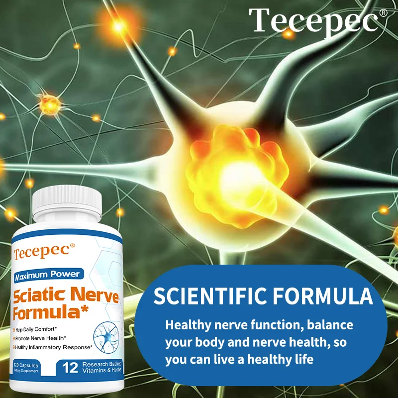 Sciatica Health Support - Sciatica Relief Supplement, Vitamin B Complex- Nerve Health, Anti-Inflammatory & Nerve Support Formula