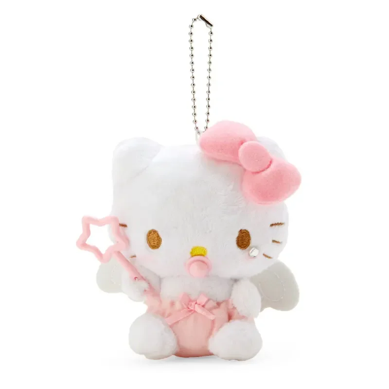 Sanrios Cinnamoroll My Melody Kuromi HelloKittys Hangyodon Baby Pacifier Series Plushie Doll Kawaii Cute Plush Pendant Toys Gift