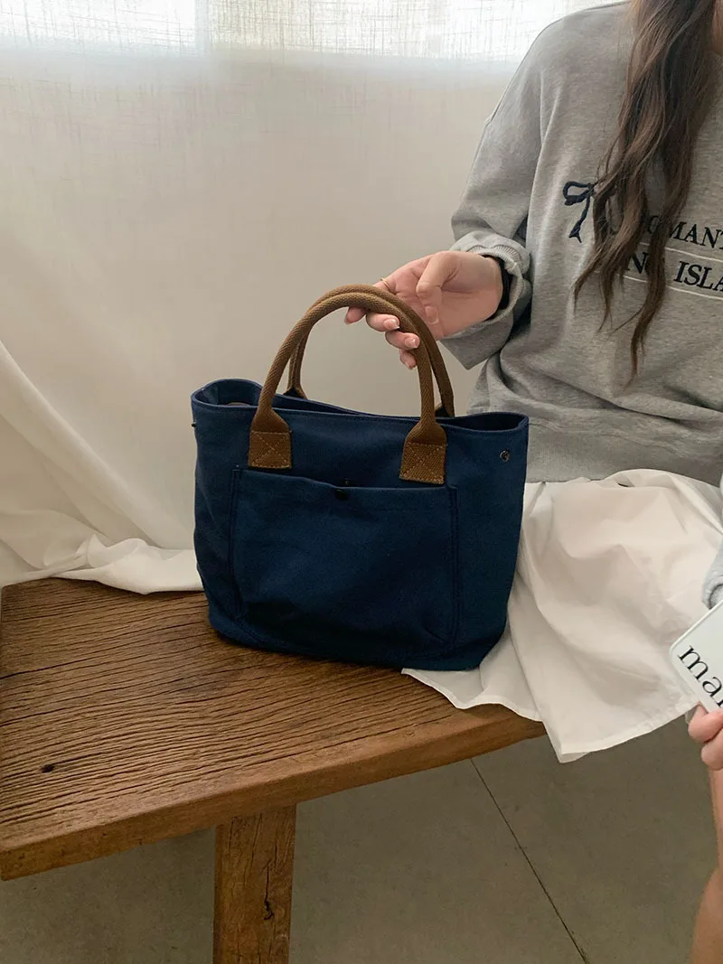 CGCBAG-Bolso de mano de lona para mujer, bolsa pequeña y sencilla de diseñador, marca de lujo, 2024