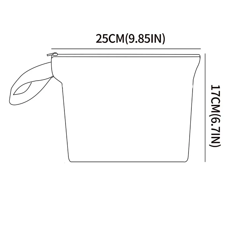 Immagine 3: Elinfant 1 borsa portaoggetti a tasca singola, con manico e cerniera, borsa asciutta e bagnata, borsa per pannolini, borsa per pannolini