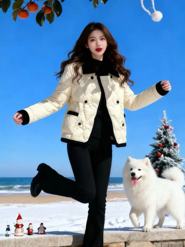 

Корейская свободная посадка из хлопка Jaet, модная молодежная зимняя верхняя одежда для маленьких фигурок, одежда для поездок на работу