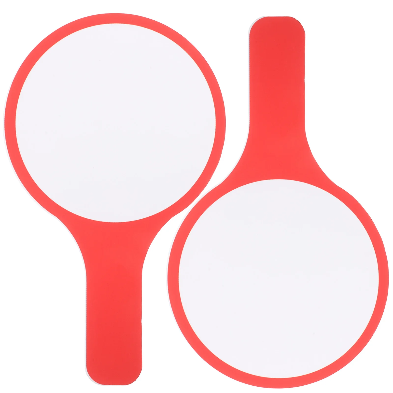 2 قطعة لوحات يدوية فارغة للمسح الجاف سبورة بيضاء صغيرة من جانب واحد للتصويت في الفصول الدراسية لوحة رسائل مجاذيف قابلة لإعادة الاستخدام #2