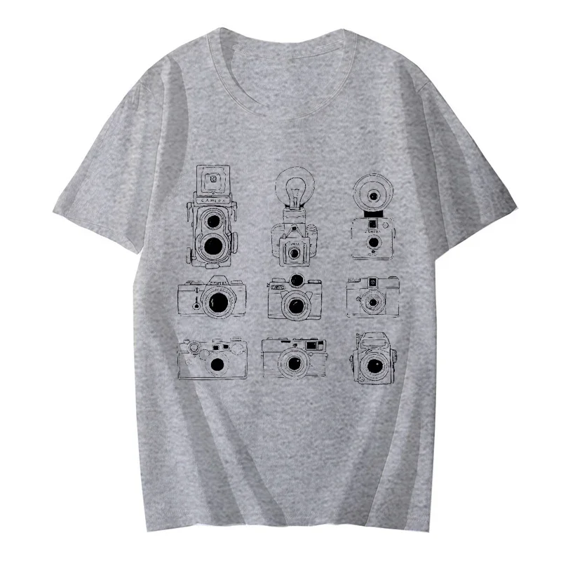 Camera Lover Shirt for Men Photography Print T-shirt Women Men Tshirt Photography Lover Shirt Funny Camera T Shirt Men Clothing