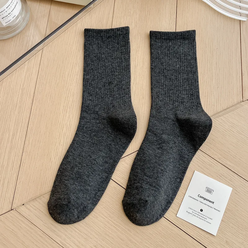 1 Paar Damensocken, rot, weiß, schwarz, Söckchen, atmungsaktiv, sportlich, bequem, einfarbig, Baumwolle, Bodensocken für Mädchen, Strumpfwaren – Detail 23