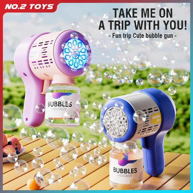 

Fully Automatic Outdoor Bubble Machine Toy Children's Electric Bubble Gun Soap Blower Blowing Machine Kids Party Birthday Gift