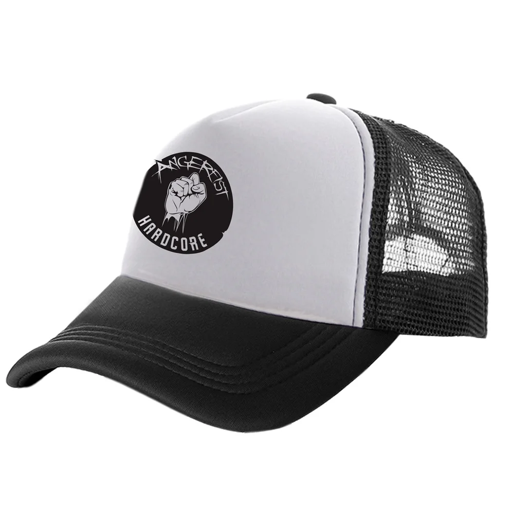 Angerfist Hardcore Trucker Cap Men Cool Hardcore Hat Baseball Cap Unisex Mesh Net Caps MZ-150