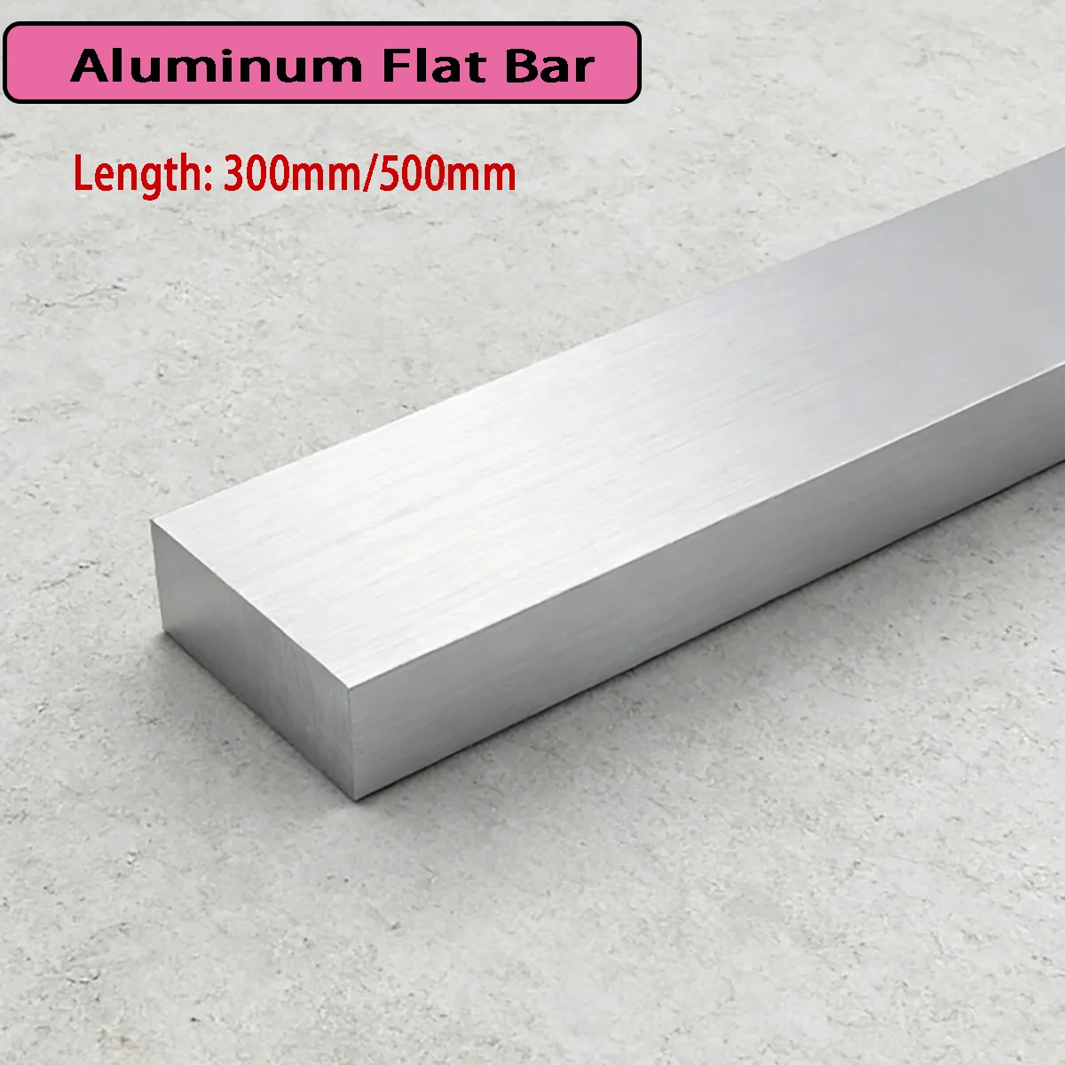

Aluminum Flat Bar Thick 3-20mm Wide 10-60mm Solid Aluminum Alloy Square Strip Length 300/500mm
