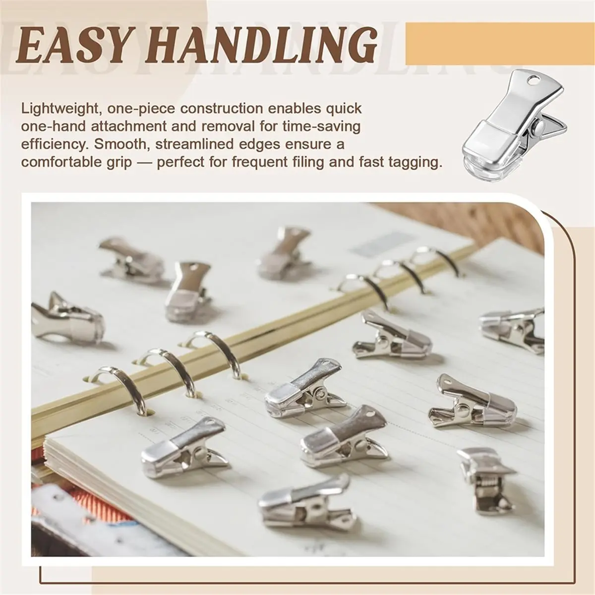 100 Pcs Silver Metal Small Alligator Clips with Non-Slip Rubber for Crafts