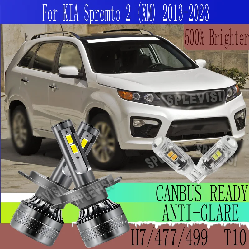 

Fan Cooled Design 20000LM/Bulb 6000K LED HEADLIGHT For KIA Spremto 2 (XM) 2013 2014 2015 2016 2017 2018 2019 2020 2021 2022 2023