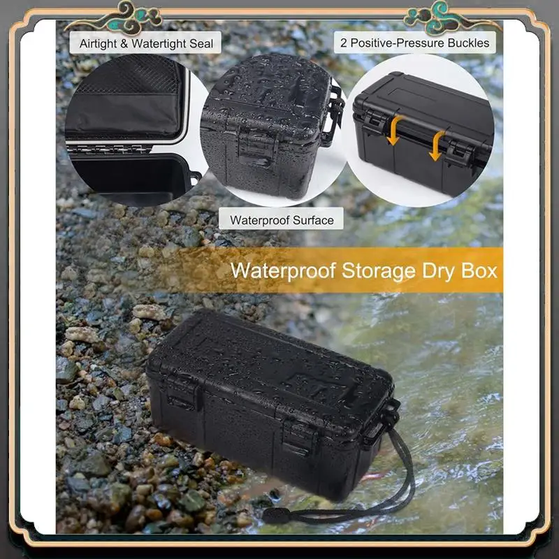 

Durable Waterproof Box For Outdoor Adventures | Dive Dry Box With Mesh Pocket | Water Resistant Storage