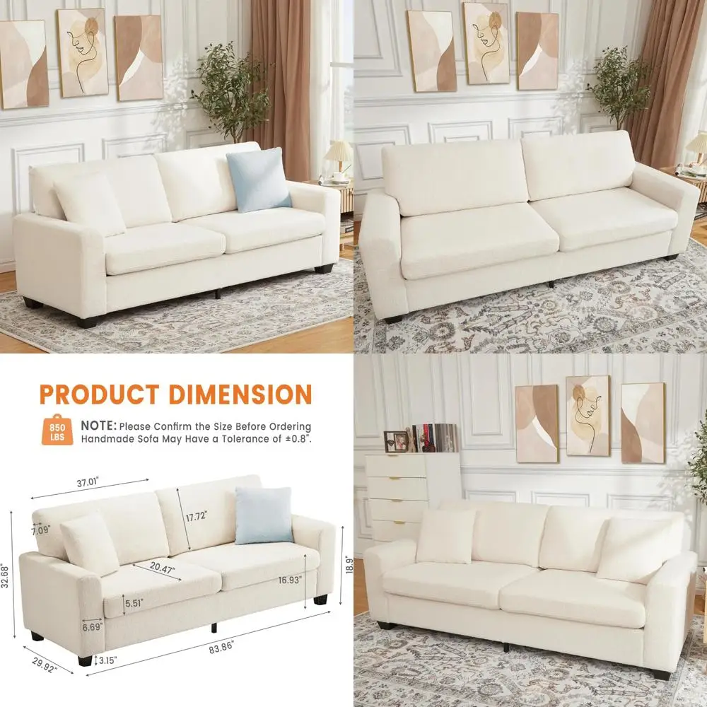 

contemporary 3-seat deep seating sofa with wide armrests and removable washable covers for cozy living room comfort