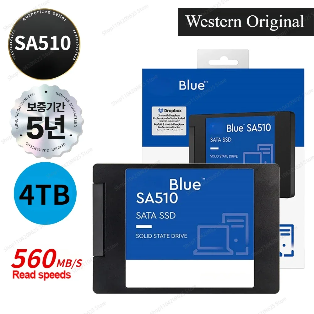 

NEW Original 4TB 8TB SA510 SATA3 500GB 1TB ssd sata 2TB High-Speed Internal Solid State Disk 2.5 Inch SSD for ps5 Laptop/PC/MAC