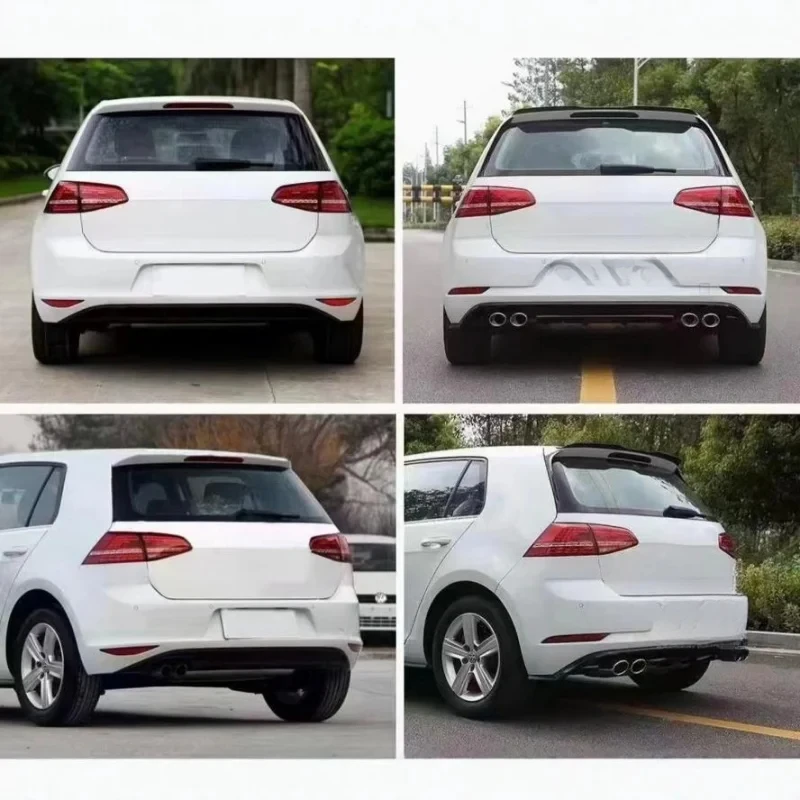 Auto Accessories Conversion Body Kit For Golf MK7 Upgrade To MK7.5 R Consists Of Front Assembly And Rear Bumper Vehicle Modifica