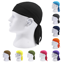 Men Summer Quick Dry Cycling Cap Running Riding Hood Headband Head Scarf Breathable Bandana Man Pirate Hat Beach Small Caps