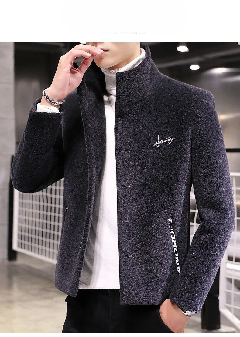 

Trench Coats Burgundy Mens Victorian Fringed Oversized Winter Wedding Elegant Warmth Lapel Double-Breasted Functional Pockets BF