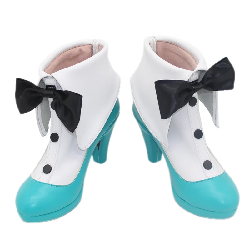 Miku الأرنب فتاة تأثيري أحذية أنيمي دور اللعب أحذية هالوين كرنفال أحذية الحفلات للنساء