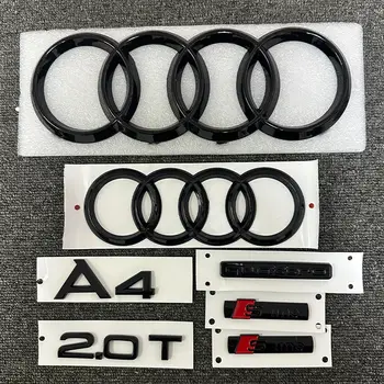 這款全新的 ABS 字母 3D 貼紙 Quattro Sline 2.0T 適用於改裝奧迪 A4 2008-2017 亮黑色行李箱。 8 最佳銷售 奧迪零件 - №7