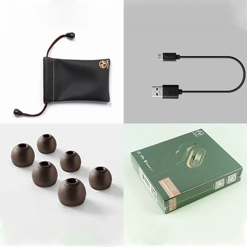 Macaw T1000 CSR8645 บลูทูธไร้สายสากล 4.1 Apt ไฮไฟเพลงหูฟังหูฟัง