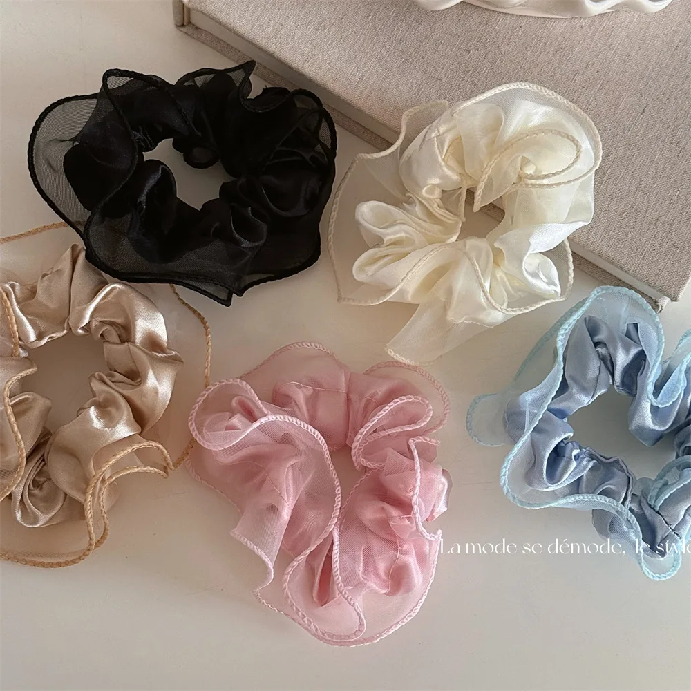 Large Intestine Hair Band Korean Ballet Style Versatile Intestine Headband Summer New High Ponytail Bun Western Style Hair Band