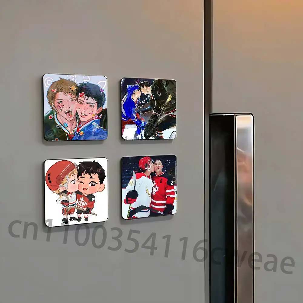 chibi H-Heated R-Rivalry Fridge Magnets Refrigerator Card Kitchen Metal Icebox Cabinet Magnetic Cards