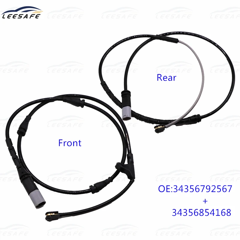 

Front + Rear 34356792567 + 34356854168 Brake Pad Wear Sensor Kit for BMW X5 X6 Brake Induction Wire Replacement