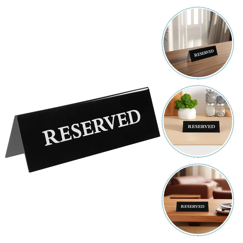 

4Pcs Acrylic Reserved Table Signs Modern Wedding Decor Clear Readable Elegant Design Versatile Event Decoration