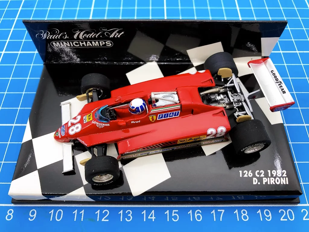 

Minichamps 1:43 F1 126C2 1982 Pironi Simulation Limited Edition Resin Metal Static Car Model Toy Gift