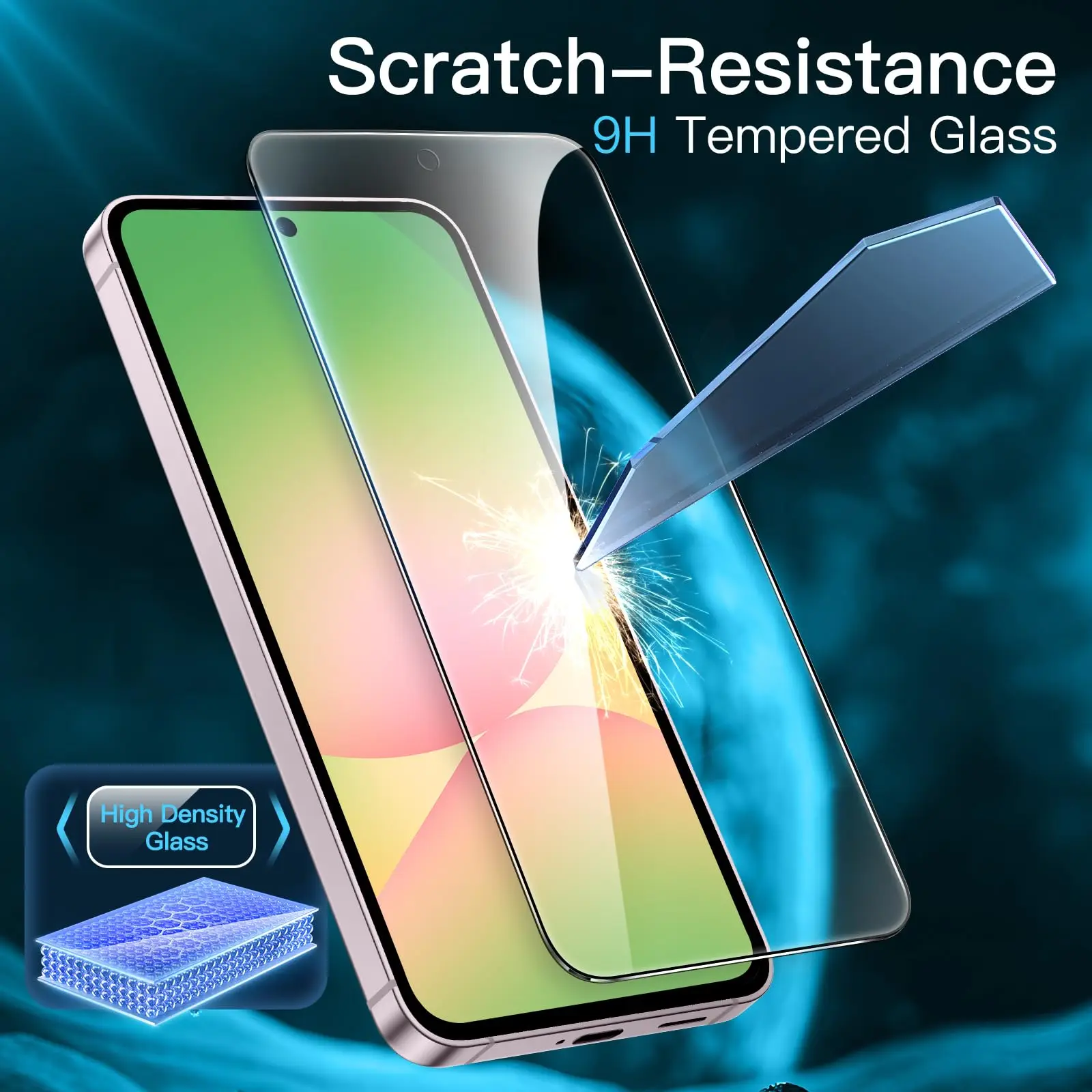 1-4 pcs Screen Protector สําหรับ Samsung Galaxy A56 5G กระจกนิรภัย HD คริสตัล Mica 9H Anti Scratch Case Friendly Clear