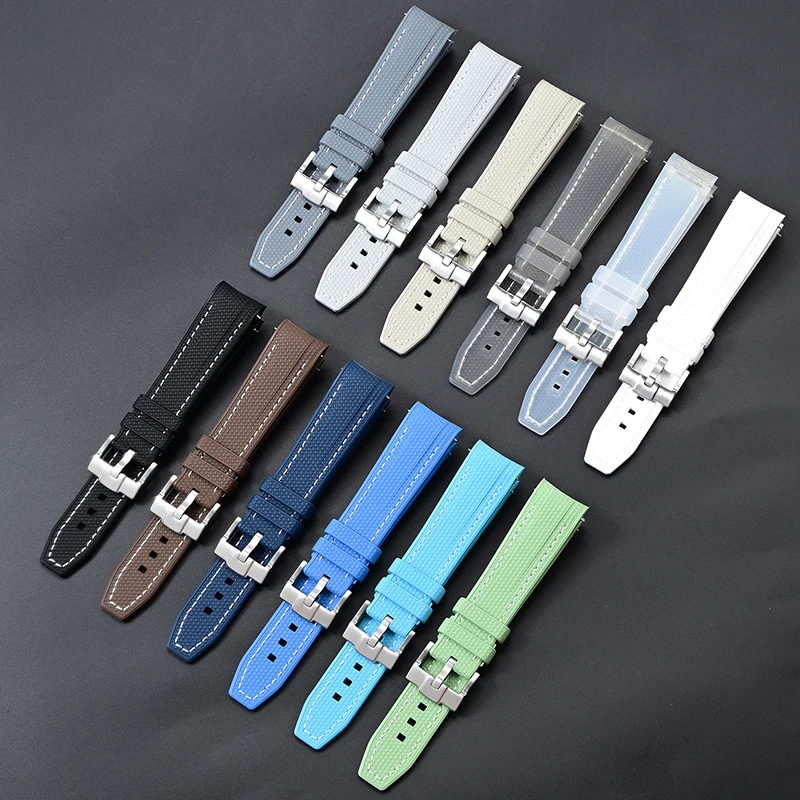 20mm Liquid Silicone Watch Strap for Omega X Swatch MoonSwatch Quick Release Men Women Sport Waterproof Replace Band Bracelet