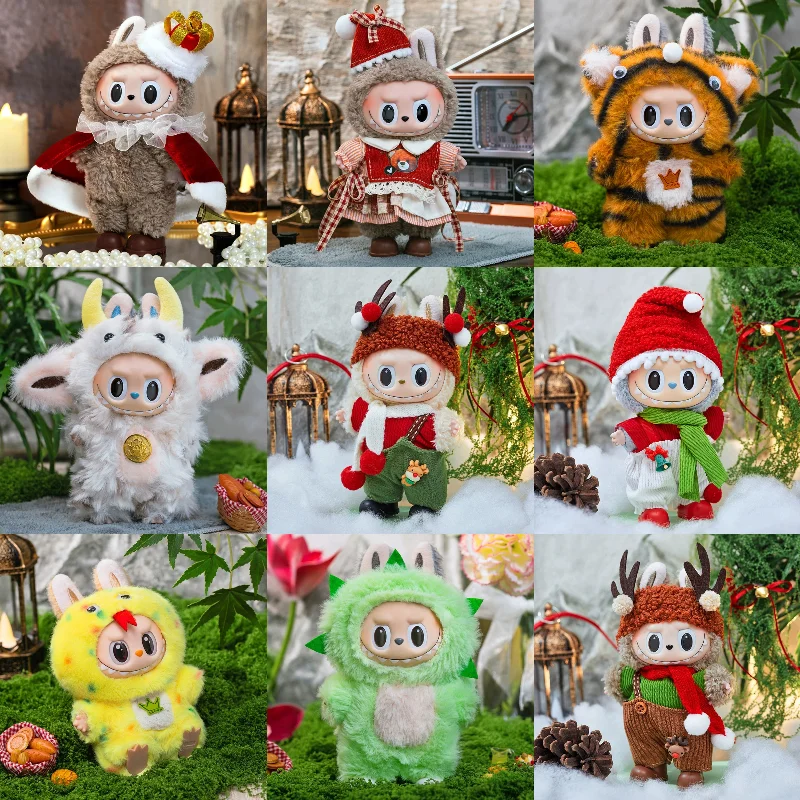 

В наличии аксессуары Labubu, одежда, подходящая для V1 V2 V3, Labubu, рождественский комплект с оленями, Labubu, красная одежда, рождественский модный подарок