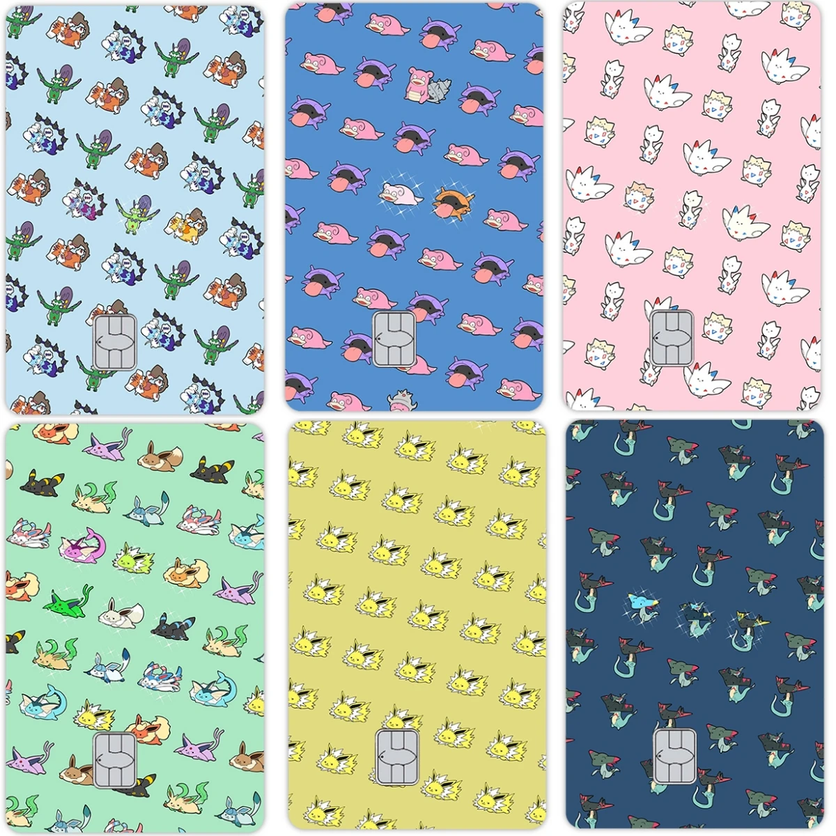 

Cartoon Eevee Vaporeon Jolteon Debit Credit Card Pvc Stickers Film Skin Cover Anime Fashion Waterproof Sticker No Residue Gifts