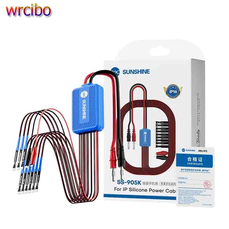 SUNSHINE SS-905K Power Boot Control Silicone Line Motherboard Activation Test Cable For iPhone 6-16 Pro Max Repair Tool