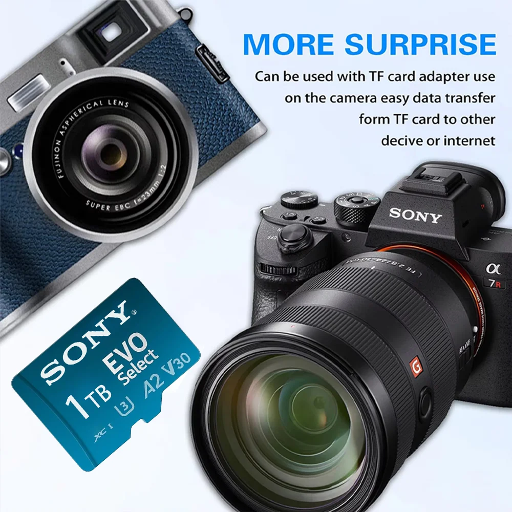 SONY 2TB SD Memory Card Class10 A2 Micro TF SD Card 128GB sd card 256GB 512GB micro tf sd memories For Camera Nintendo Switch