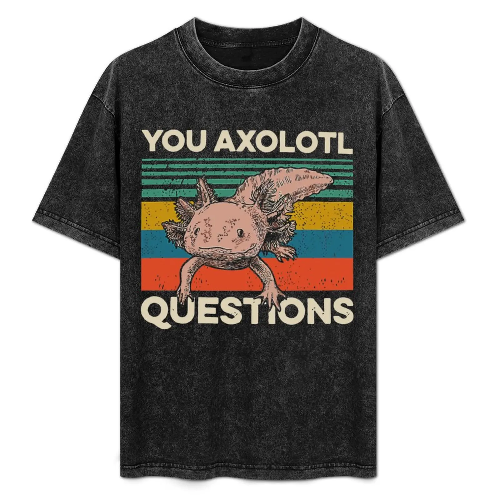 

Walking Fish You Axolotl Questions T-Shirt Casual Light Summer Short Sleeve Top