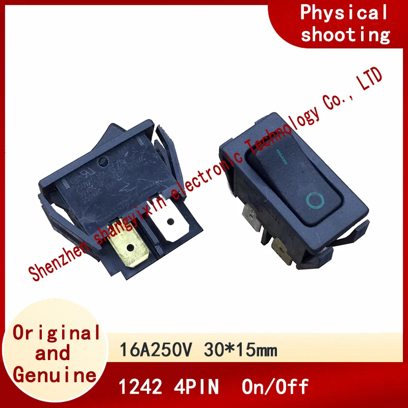 

Imported original ship type switch 1242 4-pin 2-speed warping power switch 16A250V 30*15mm