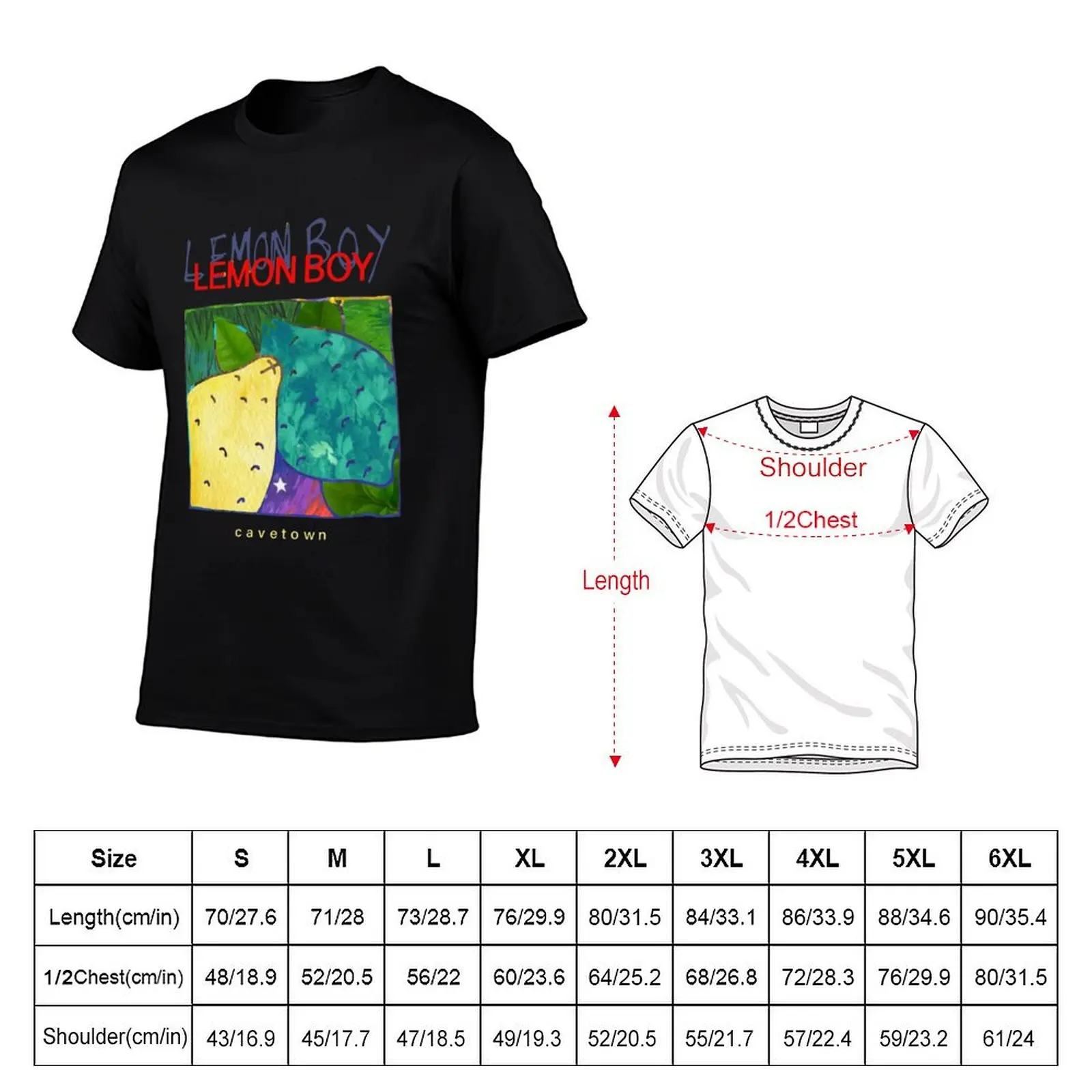 Cavetown - LEMON BOY T-Shirt blacks letnie ubrania koszykówka koszulki z grafiką anime rzeczy męskie t shirty