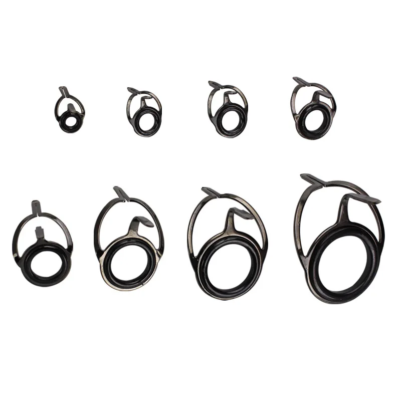 

100 шт., аксессуары для удочек, двуногие керамические направляющие из высокоуглеродистой стали, проволочная петля для глаз, рыболовные принадлежности, морская удочка Pesca