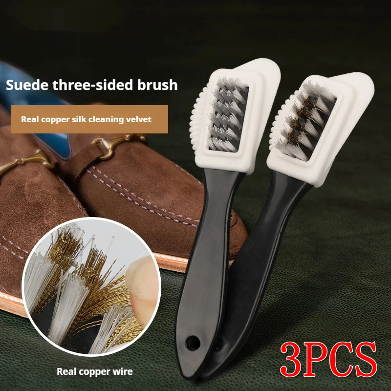 1/2/3pcs Nubuck Shoes Shoe Brush Suede Shoes Brass Wire Shoe Brush Snow Boots Shoe Cleaner Shoe Accessories