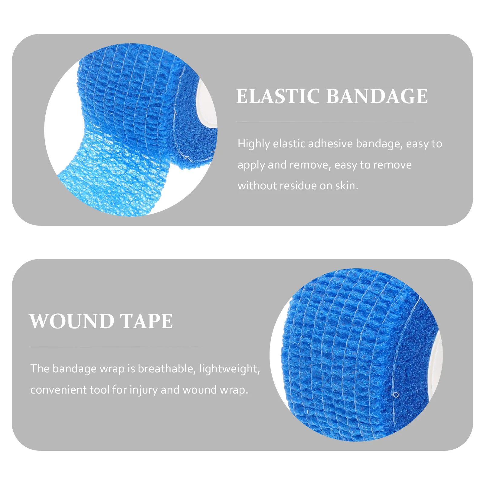 

1 Roll Self Adhesive Finger Wrap Tape for Sports Injury Protection Breathable Elastic Bandages Wrap for Wound and Scar Support