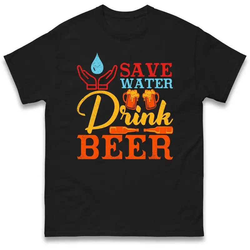 

Save Water Drink Beer Halloween Party T Shirt Night
