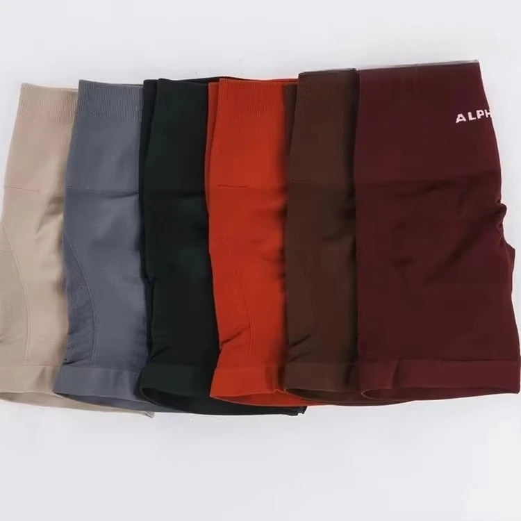 

Alphalete новые женские шорты для йоги для тренировок в тренажерном зале, шорты для фитнеса, бесшовные шорты для фитнеса, женские велосипедные шорты