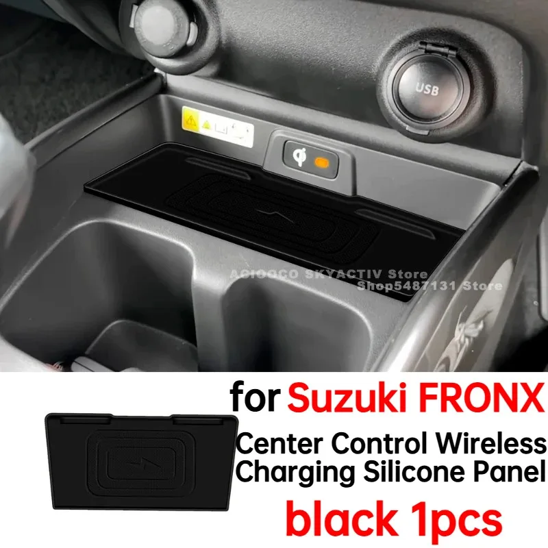

Center Control Wireless Charging Silicone Panel Silicone Anti-slip Mat for Suzuki FRONX Interior Accessories 2024 2025